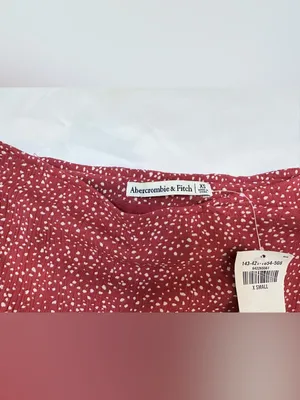 NWT Abercrombie & Fitch Ruffle Wrap Mini Skirt – Red Floral – XS thumbnail 7