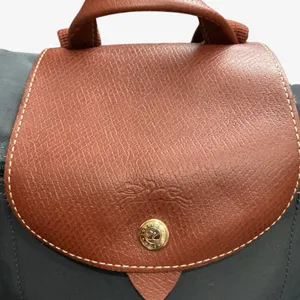 Longchamp Le Pliage Sac A Dos Vintage Y2K Nylon Leather Backpack Rare thumbnail 2