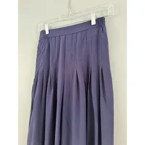 NWT Halara Navy Blue Breezeful High Waisted Side Pocket Shirred Wide Leg Pant XS thumbnail 4