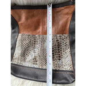 The Sak Leather and Snakeskin Pattern Crossbody Bag thumbnail 3