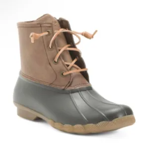 Sperry Top sider Sweetwater STS83684 brown tan quilted duck boots size 9.5 NEW thumbnail 1