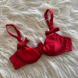 Victoria’s Secret Dream Angels Twinkle Bows Satin Bra Bright Vermillion Small thumbnail 5