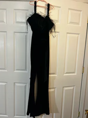 GB Feathered Jumpsuit  thumbnail 3