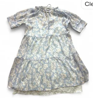 Abercrombie & Fitch Light Blue Floral Slip Boho Dress M thumbnail 1