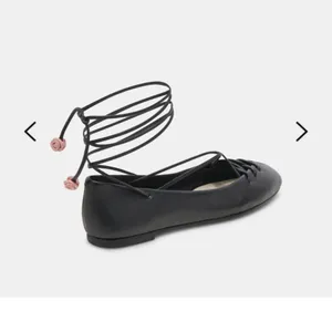 Rose Black Women's for love & lemons x dolce vita Ballet Flats boho fall 7 nwt thumbnail 4