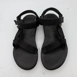 Teva Original Universal Black Sport Sandals Womens 7 1003987 Hook Loop Straps thumbnail 4