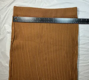 No Boundaries Ribbed Knit Midi Skirt Brown Size L 11-13 thumbnail 4