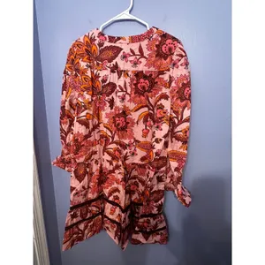 Tuckernuck Kenzo Beach Sunset Chintz Pink Floral Cotton Coverup‎ Dress XL NEW thumbnail 6