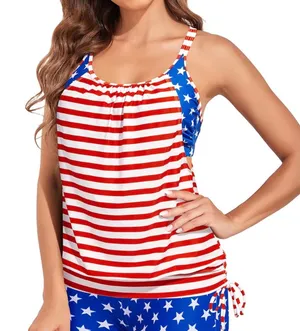 Holipick women cut out tankini top thumbnail 1