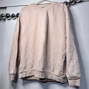 Reformation jeans classic crewneck sweatshirt peach light beige thumbnail 2