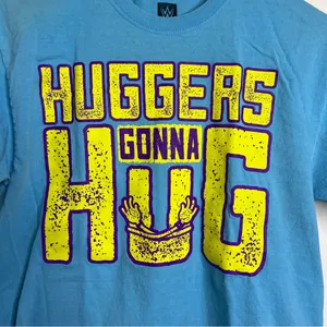 WWE Authentic Wear Bayley Huggers Gonna Hug T Shirt Size Medium FLAWED thumbnail 3
