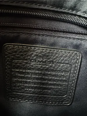 COACH Morgan Luxury Navy Pebbled Leather Satchel Shoulder Bag #F35185 thumbnail 11