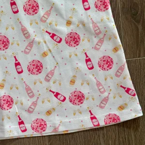 Birdie Tee Golf Polo Champagne Disco Bachelorette Girls Trip Approx Sz Medium thumbnail 6