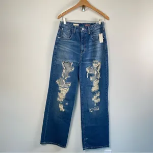 NWT Anthropologie Pilcro Joey High Rise Straight Jeans Size 27 thumbnail 3