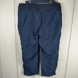 prAna Koen Capri Pants Women Large Black Stretch Hiking Travel Outdoor Gorpcore thumbnail 3
