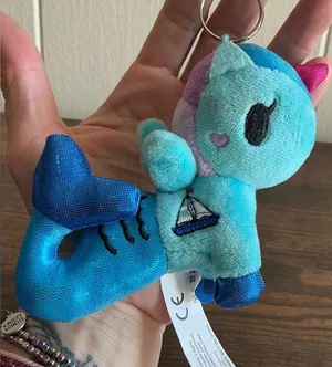 A Rare HTF Tokidoki Mermicorno Sailor plush clip-on keychain Keyring thumbnail 1