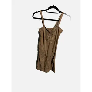 Tan Seamless‎ Mid Thigh Shapewear Bodysuit Firm Control XL Nude Brown thumbnail 2
