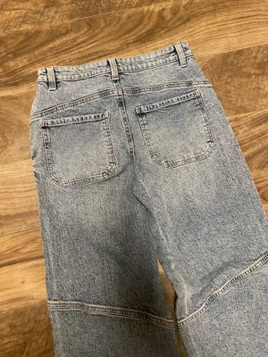 Celebrity Pink Juniors Skater Wide Leg Light Wash Denim Jeans Size 3/26 thumbnail 5