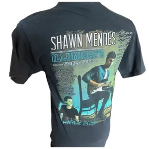 Unisex Shawn Mendes x Charlie Puth Illuminate World Tour Concert Tee Shirt Sz S thumbnail 4