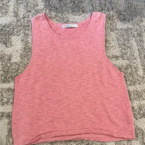 Free People Beach Women's Pink Knit Swim Tank Top - Size M thumbnail 1