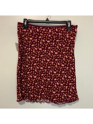 FREE PEOPLE IRL Floral Midi Skirt NWT, Size 10 thumbnail 5