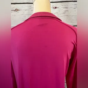 Vintage Nike Woman’s Soft & Stretchy Pink Quarter Zip Pullover Size Medium 8-10 thumbnail 5