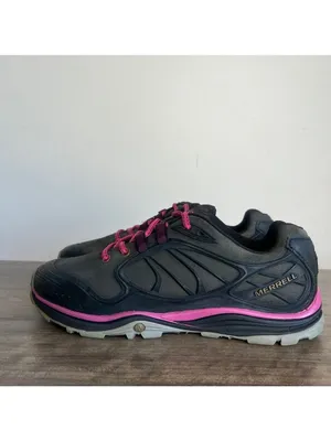 Merrell Verterra Black / Pink Women's Hiking Shoe Size 8.5 #750 thumbnail 3