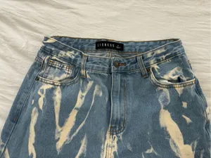 Lioness Bleached Blue Straight Leg Jeans thumbnail 3
