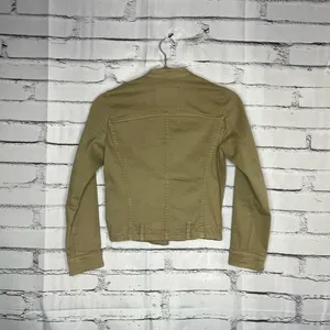 Zara BASIC Tan Cargo Utility Jacket XS Full Zip Asymmetrical Y2K Streetwear thumbnail 10