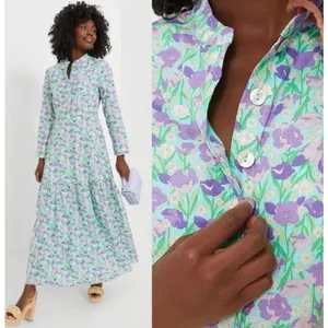 NEW Tuckernuck Hyacinth House Long Sleeve Printed Maxi Dress Size XS thumbnail 2