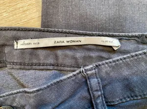 ZARA Charcoal Gray  Jeans thumbnail 3