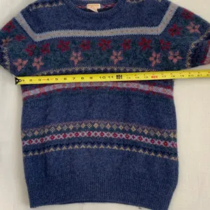 Brooks Brothers Vintage Fair isle Wool Sweater size small thumbnail 4