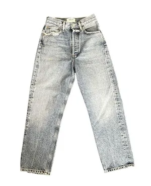 AGOLDE High Rise Straight Crop Jeans ALTERED Size 23 90s Crop thumbnail 1