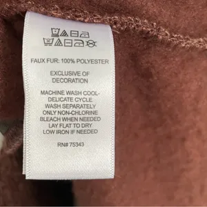 long fleece Brown Size XL thumbnail 4