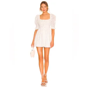 For Love and Lemons Libby Mini Eyelet Dress Size L NWT thumbnail 2