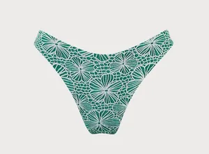 Berlook Green Floral Jacquard U-Ring Bikini Top and bottom 57 thumbnail 9