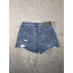 american eagle mom short‎ embroidered flower design 00 Cut Off thumbnail 6