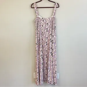 Z Supply x Evereve Floral‎ Shirt Maxi Dress NWT Size Large thumbnail 10