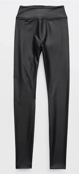 Aerie real luxe faux leather leggings thumbnail 1