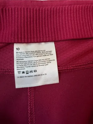 Lululemon Brushed Softstreme Rib Zip Flare 32.5" Pomegranate 10 RARE thumbnail 8