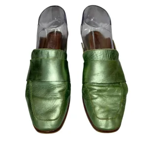 Free People Mule Size 36 US 6 At Ease Loafer Slip On Shoes Green Made‎ In Spain thumbnail 2