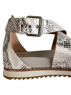 EUC Sofft Leather Snakeskin Sandals Size 9 thumbnail 4