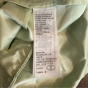 Abercrombie & Fitch Light Green Midi Satin Skirt with Slit‎ Size XXSP thumbnail 6