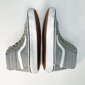 Vans Old Skool Grey Hi Top Skate Sneakers Shoes Grey Women 8 / Men 6.5 thumbnail 6