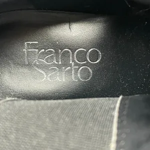 Franco Sarto Black Leather Sager Heeled Chelsea Boots Size 9.5 thumbnail 6