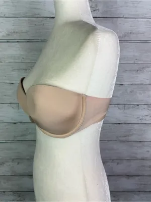Victoria’s Secret Strapless Multiway Bra Tan Size 36D thumbnail 3
