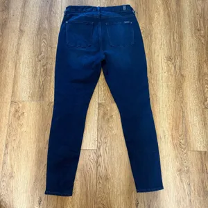 7 For All Mankind High Waist Skinny‎ Jeans Dark Wash Women's Size 32 Denim thumbnail 9