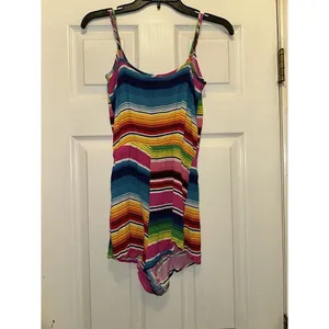 Show Me Your MuMu‎ serape party romper Sz X Small thumbnail 5
