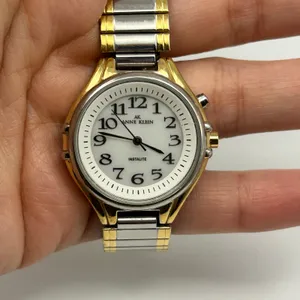 Anne Klein Women's Two Tone Indiglo Stainless Steel Watch Working New Battery thumbnail 1