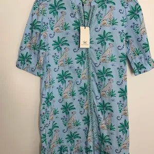 PrintFresh Brunch Dress in Leopard Mirage Organic Cotton Womens XS New thumbnail 9